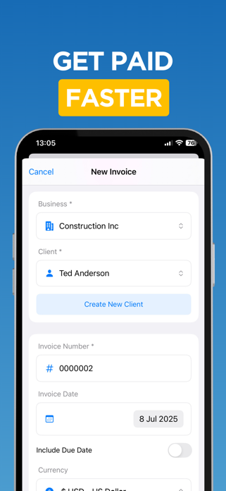 Invoice Maker, Simple Estimate Screenshot 2 of 5