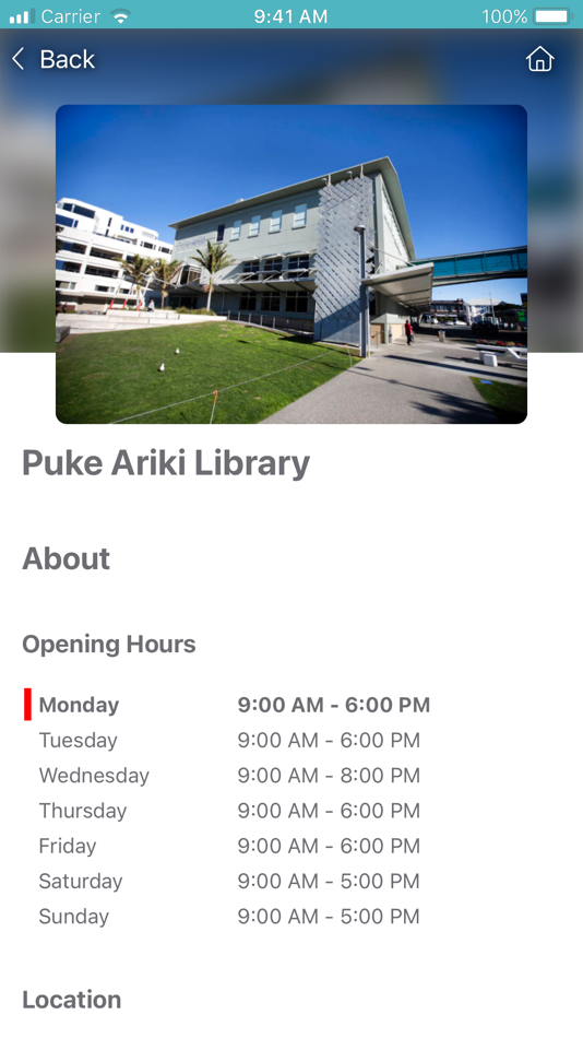 #6. Puke Ariki Libraries (iOS) بواسطة: Department of Internal Affairs