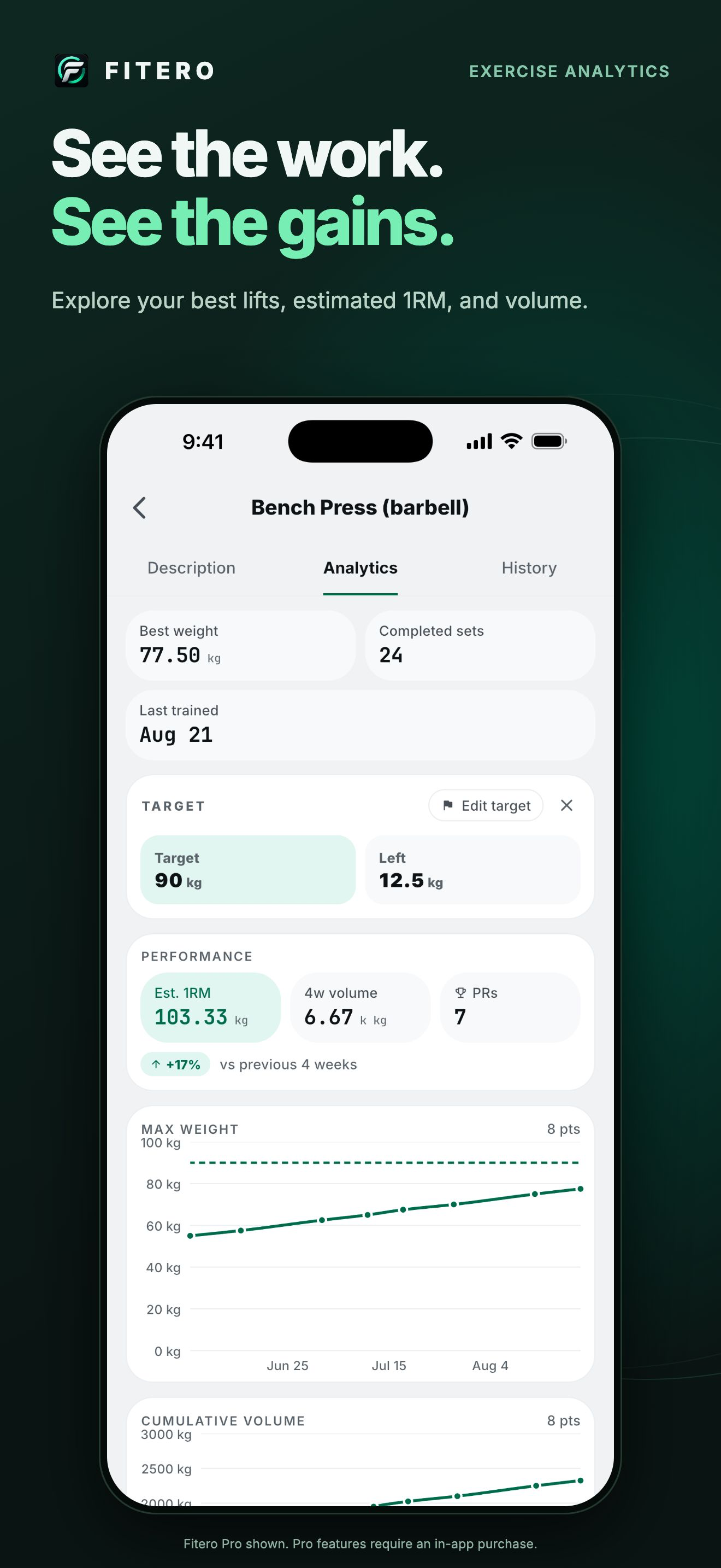 Fitero: Gym Workout Tracker screenshot 5