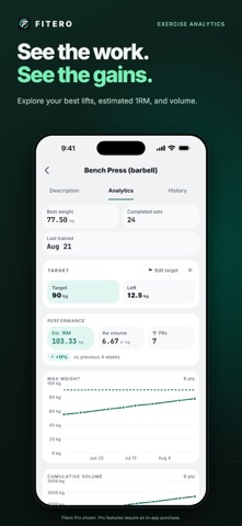 Fitero: Gym Workout Tracker Screenshot 5 of 10