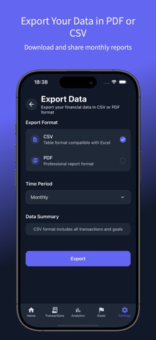 Budget Tracker - Finance Finly iPhone screenshot