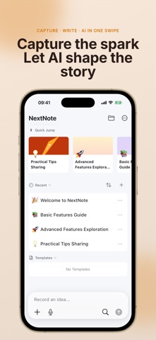 NextNote: Notes & AI Writing Screenshot 1 of 7