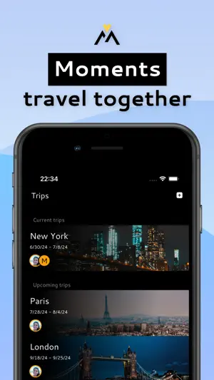 Moments - travel together screenshot 1