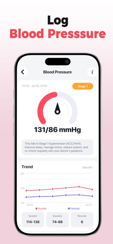 Pulseora: Heart Rate & Sugar iPhone screenshot