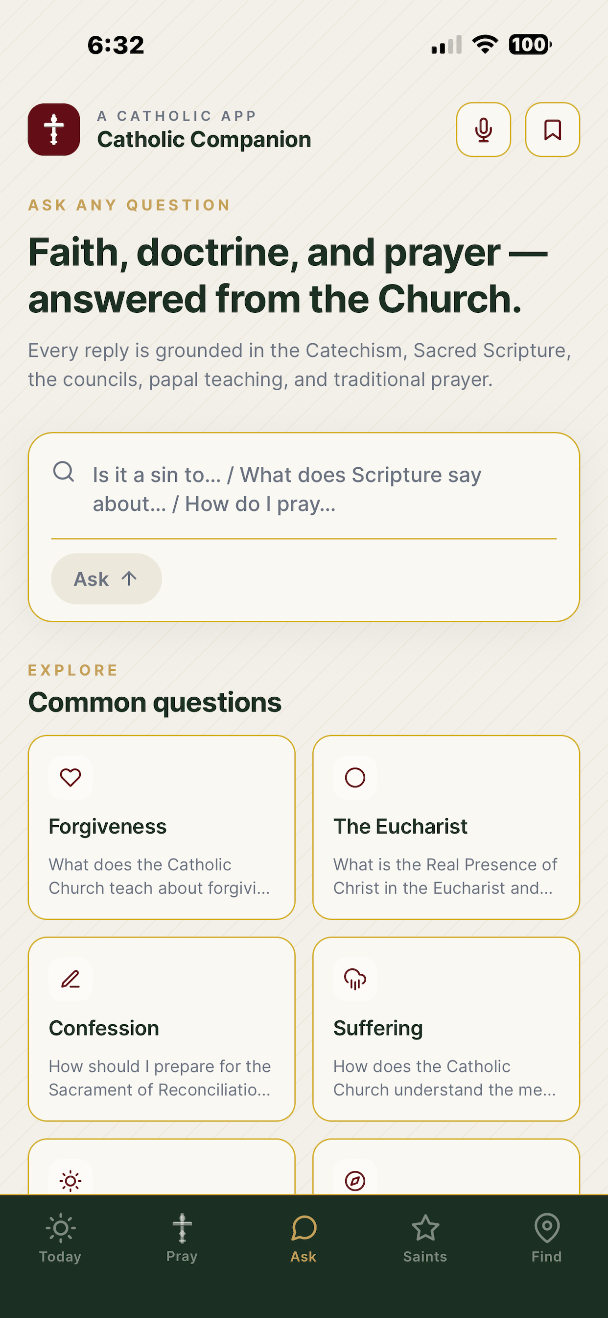 A Catholic App