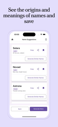 Name Generator: Baby & Brand iPhone screenshot