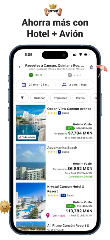 PriceTravel: Hoteles y Vuelos screenshot 5 of 8
