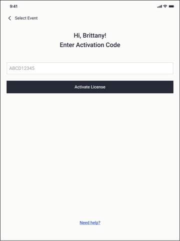 Eventscribe Lead Capture iPad screenshot