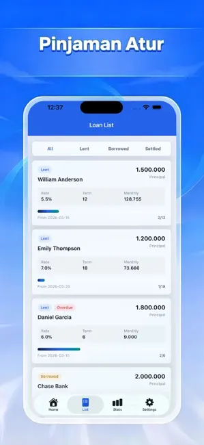 Pinjaman Atur-Loan Calculator iPhone screenshot 2