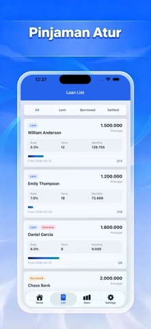 Pinjaman Atur-Loan Calculator iPhone screenshot 2