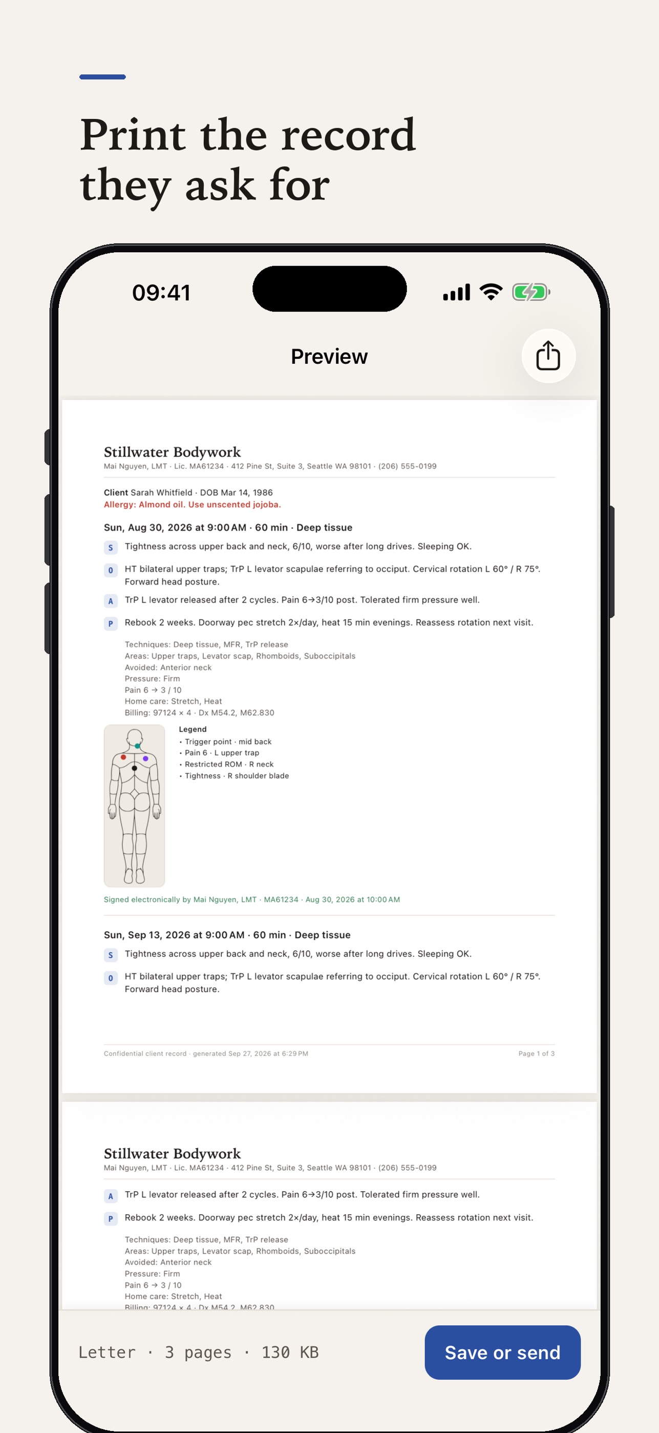 Screenshot 4 of SOAP Notes: Client Charting