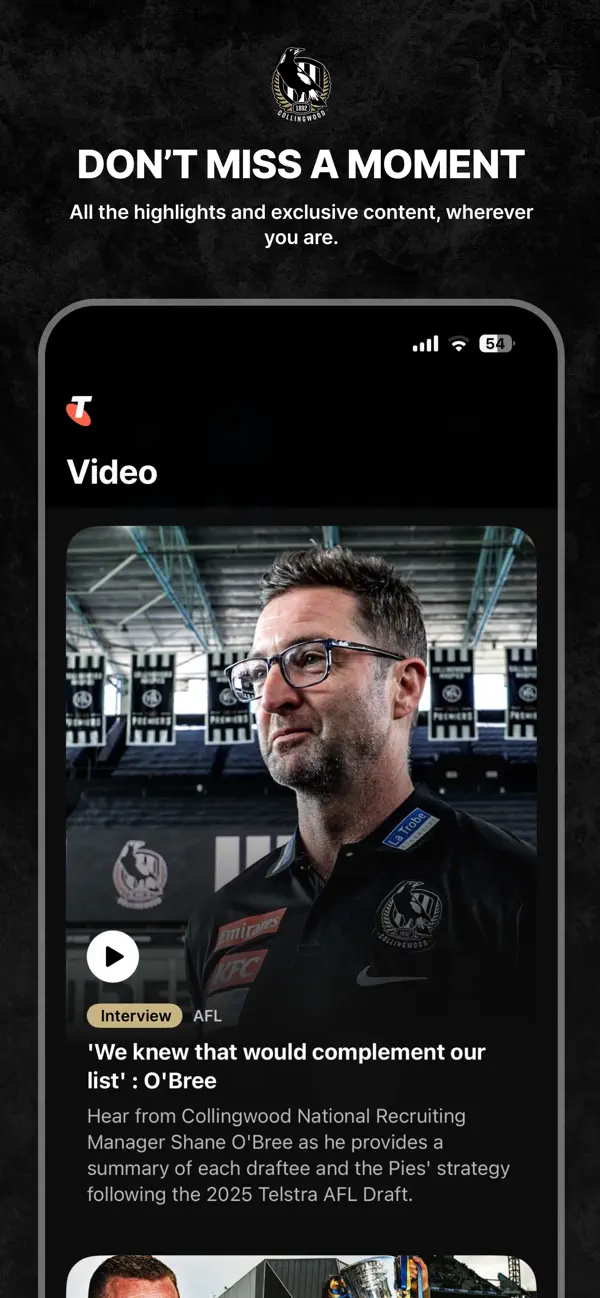 Screenshot #2 pour Collingwood Official App