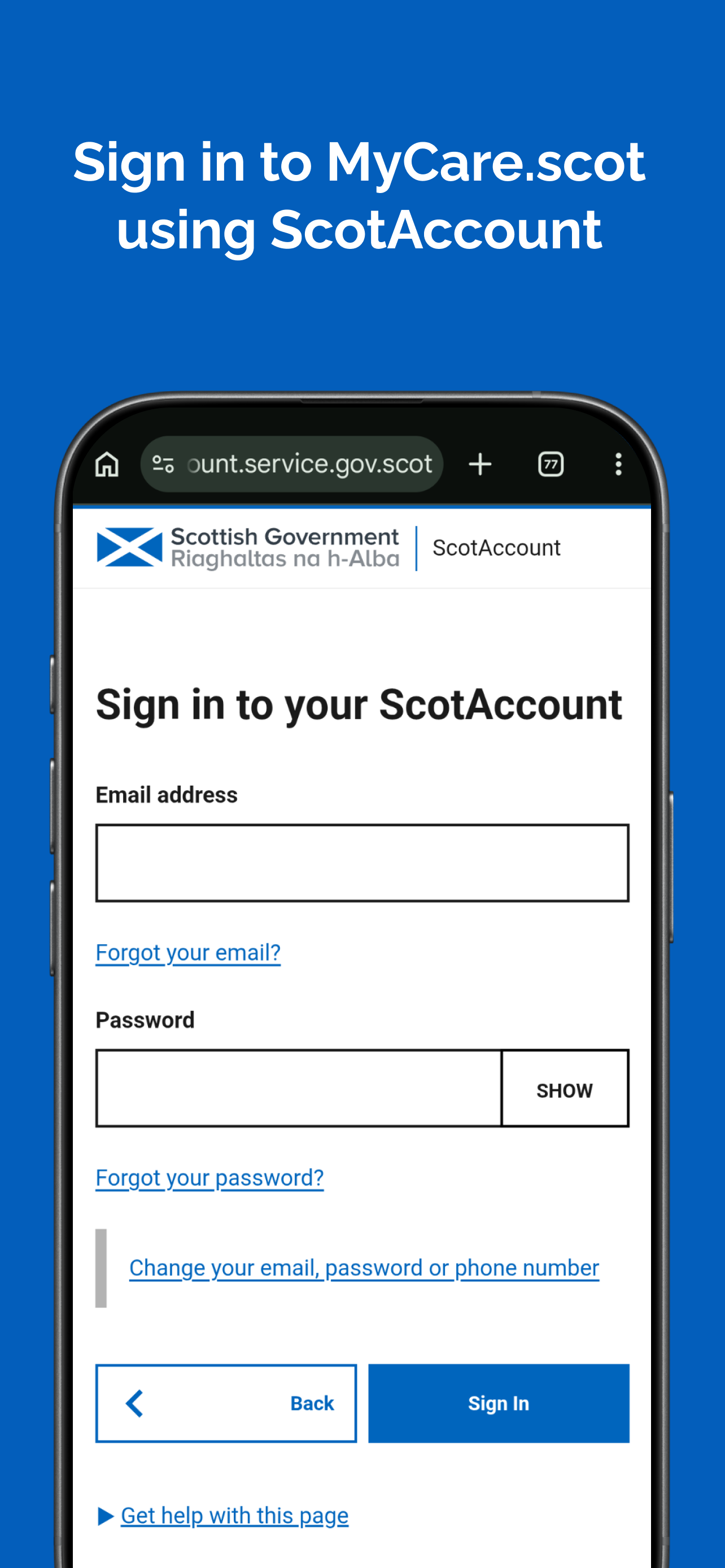 MyCare.scot screenshot 2