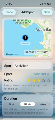 Surflert screenshot