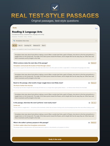 Praxis Practice Test 2026 iPad screenshot