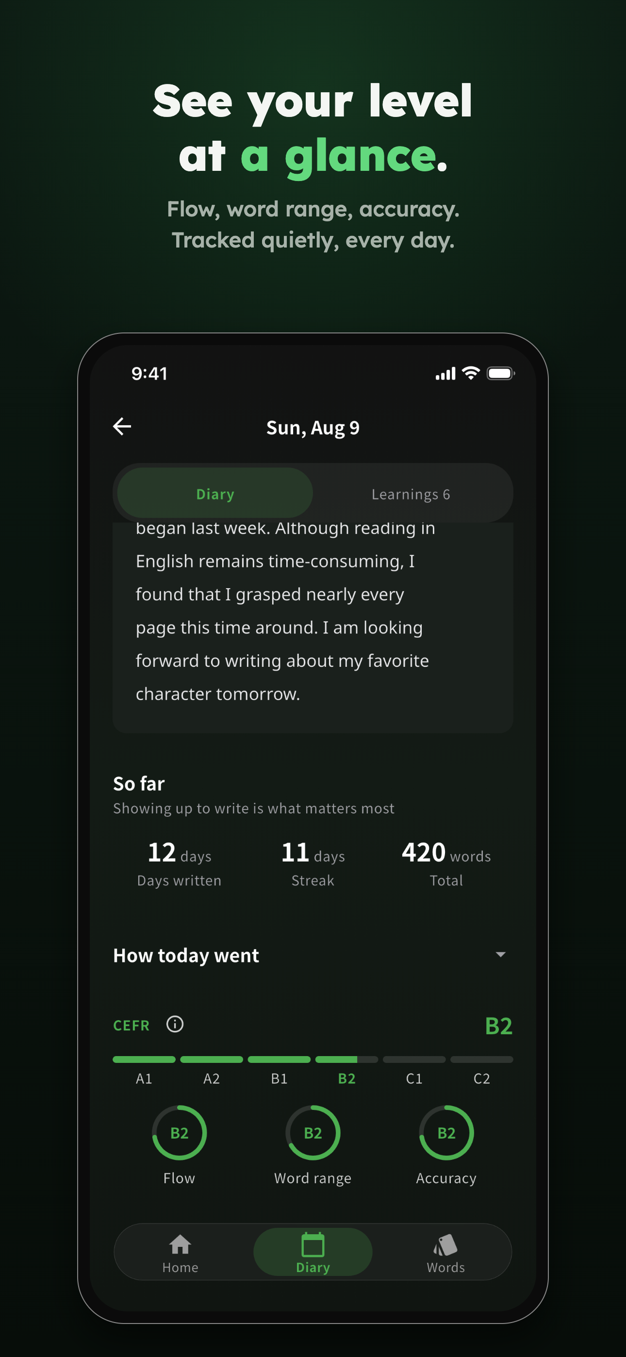 Studiary: AI English Diary screenshot 4