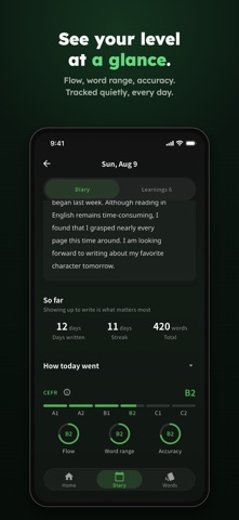 Studiary: AI English Diary Screenshot 4 of 6