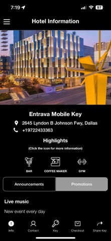 Entrava Key iPhone screenshot