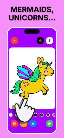Princess coloring book Candice iPhone screenshot