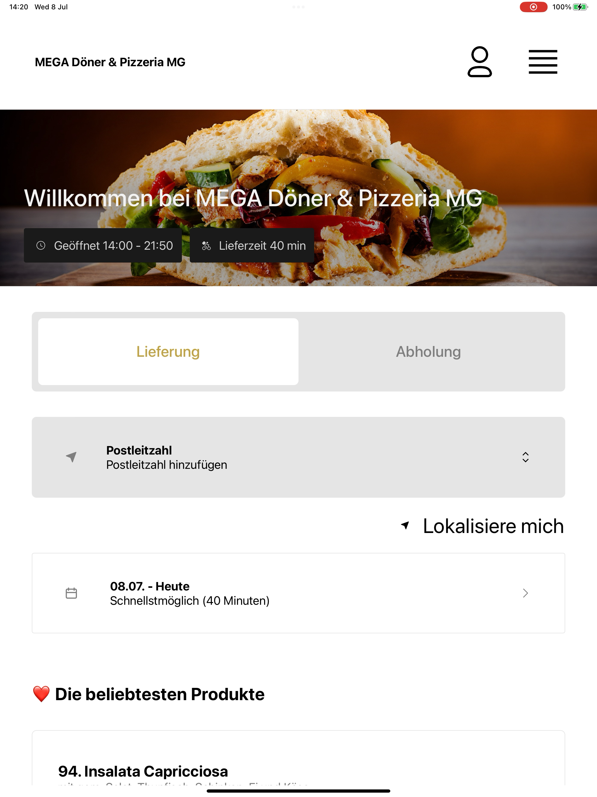 MEGA Doner und Pizzeria screenshot 10