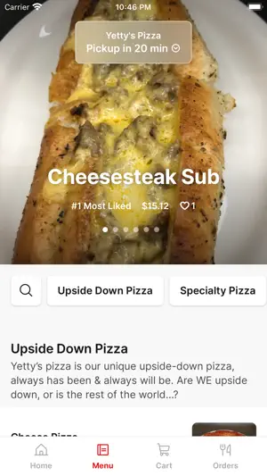 Yetty's Pizza & Pasta screenshot 2