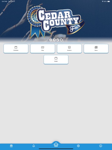 Cedar County Fair iPad screenshot