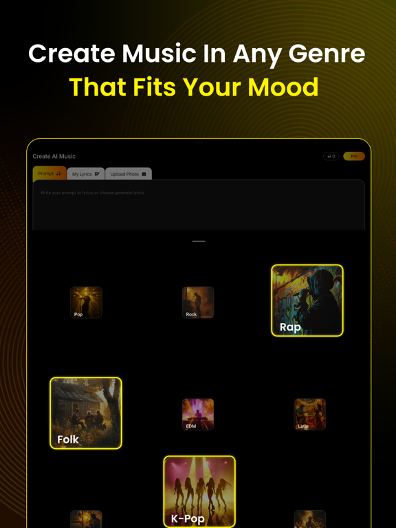 AI Song Generator - Jukebox iPad screenshot 5 - Music app