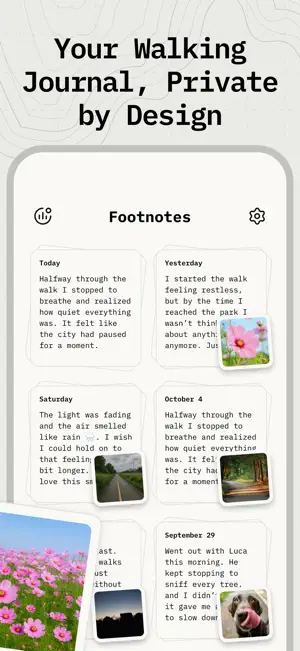 Walking Tracker: Footnotes screenshot 3