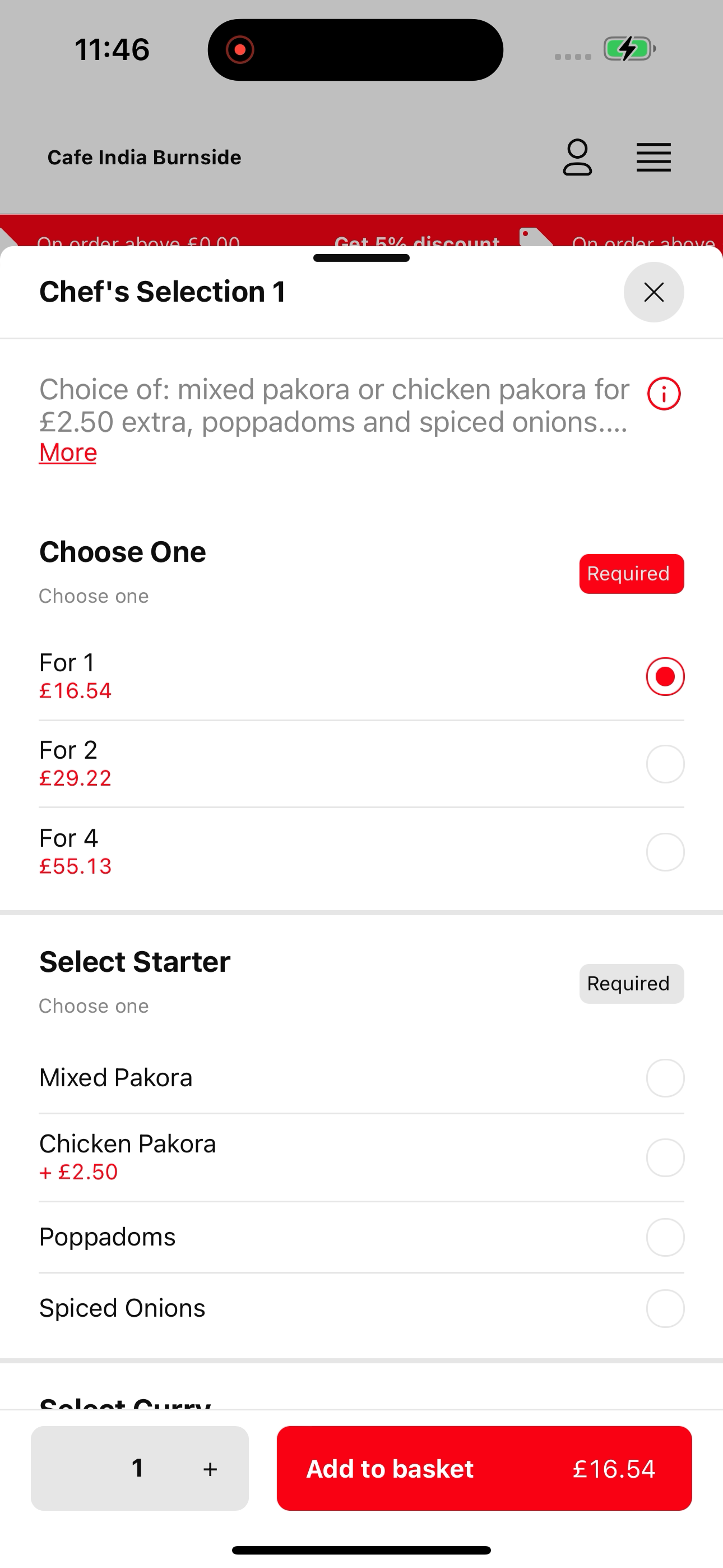 Cafe India Burnside UK screenshot 5