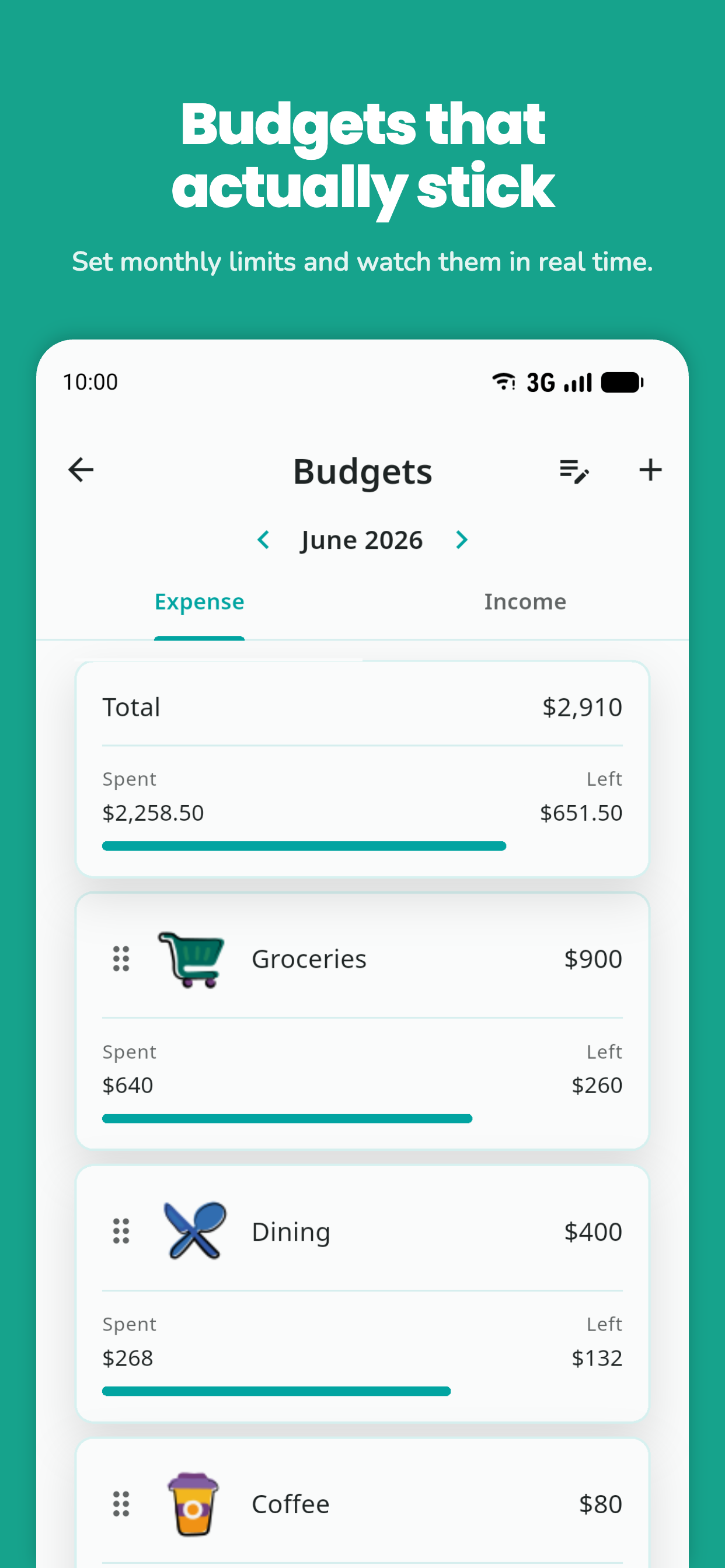 bud: easy budget money planner screenshot 4
