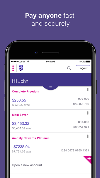 Bank of Melbourne Banking Screenshot