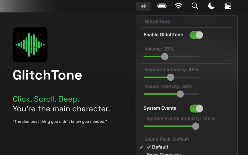 GlitchTone app screenshot