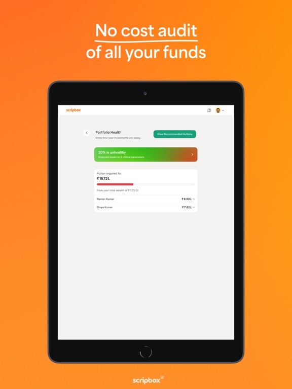 Scripbox Mutual Fund & SIP App iPad screenshot 5 - Finance app