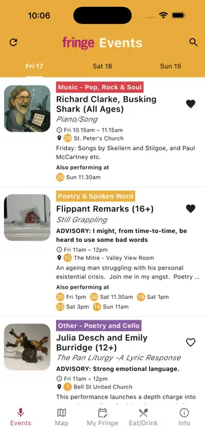 Shaftesbury Fringe 2026 screenshot 2