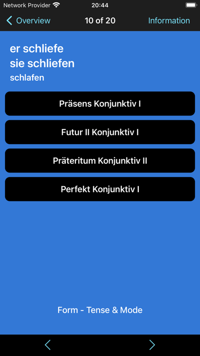 German Verbs & Conjugation Screenshot