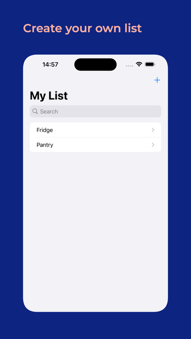 Fridge And Pantry Inventory Screenshot