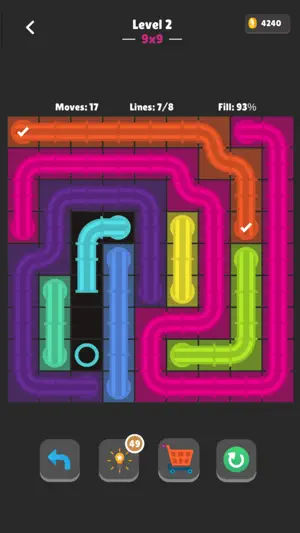 Color Link : Pipe Connect Game screenshot 1