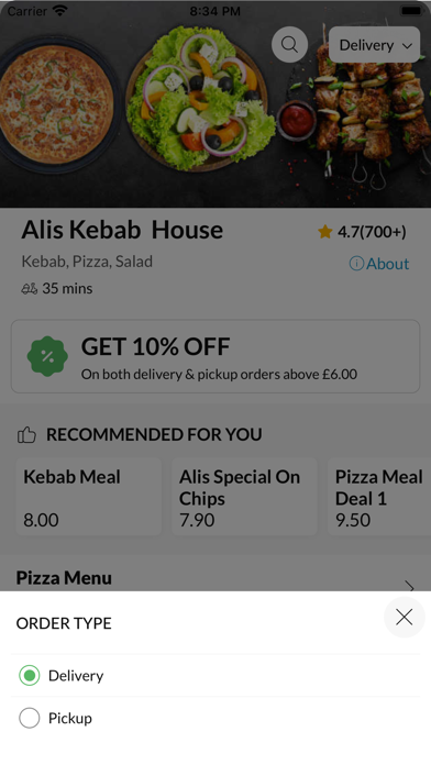 Alis Kebab House. Screenshot