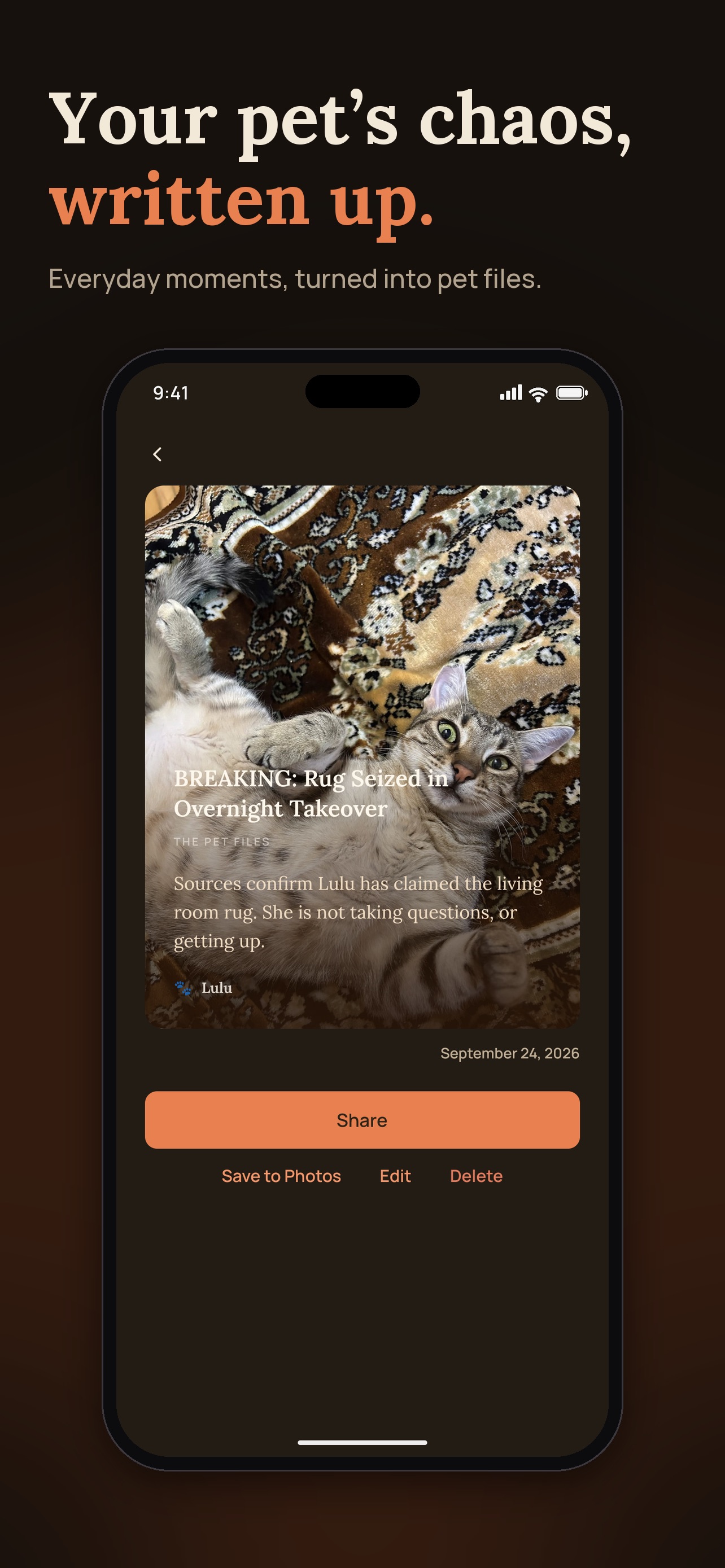 Screenshot 5 of The Pet Files: Pet Journal