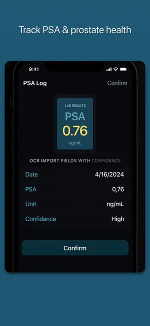 PSA Log: Prostate Tracker screenshot 1