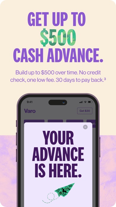 Varo Bank: Online Banking Screenshot