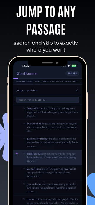 Word Runner - Speed Reading Screenshot 4 of 5