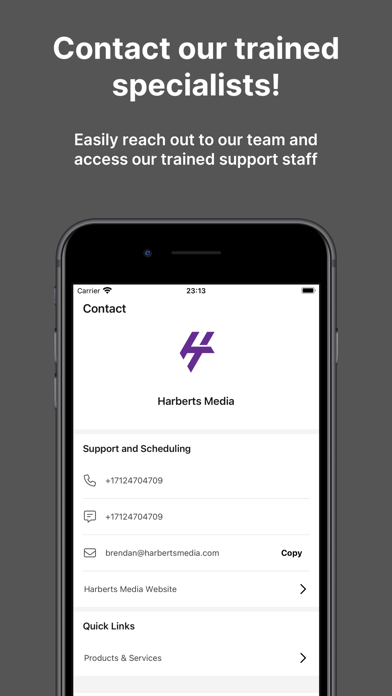 Screenshot 3 of Harberts Media App