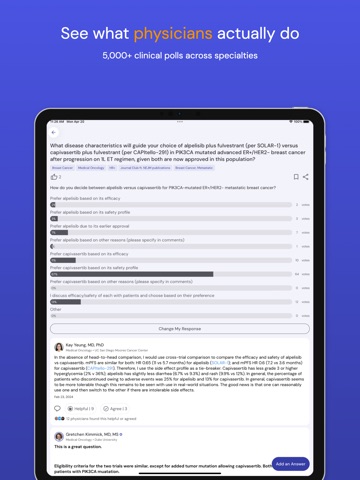 Mednet | Physician Q&A iPad screenshot