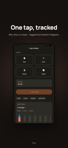Tino: Baby Tracker & Sleep iPhone screenshot