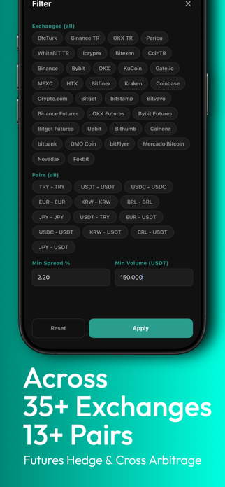 Arbitrage Radar PRO : Crypto Screenshot 4 of 5