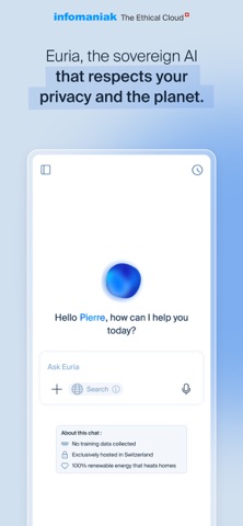 Infomaniak Euria screenshot