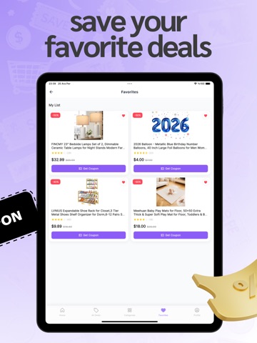 Daily Coupons: Deals & Savings iPad screenshot