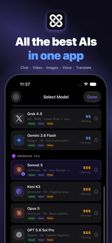 inRole AI Chatbot & Video iPhone screenshot