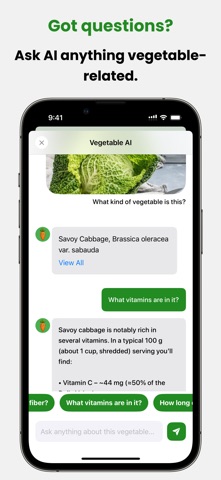 Vegetable Identifier: AI Scan iPhone screenshot